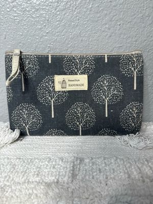 Natural Style Handmade Linen Tree, Cosmetic Bag, Ketchup