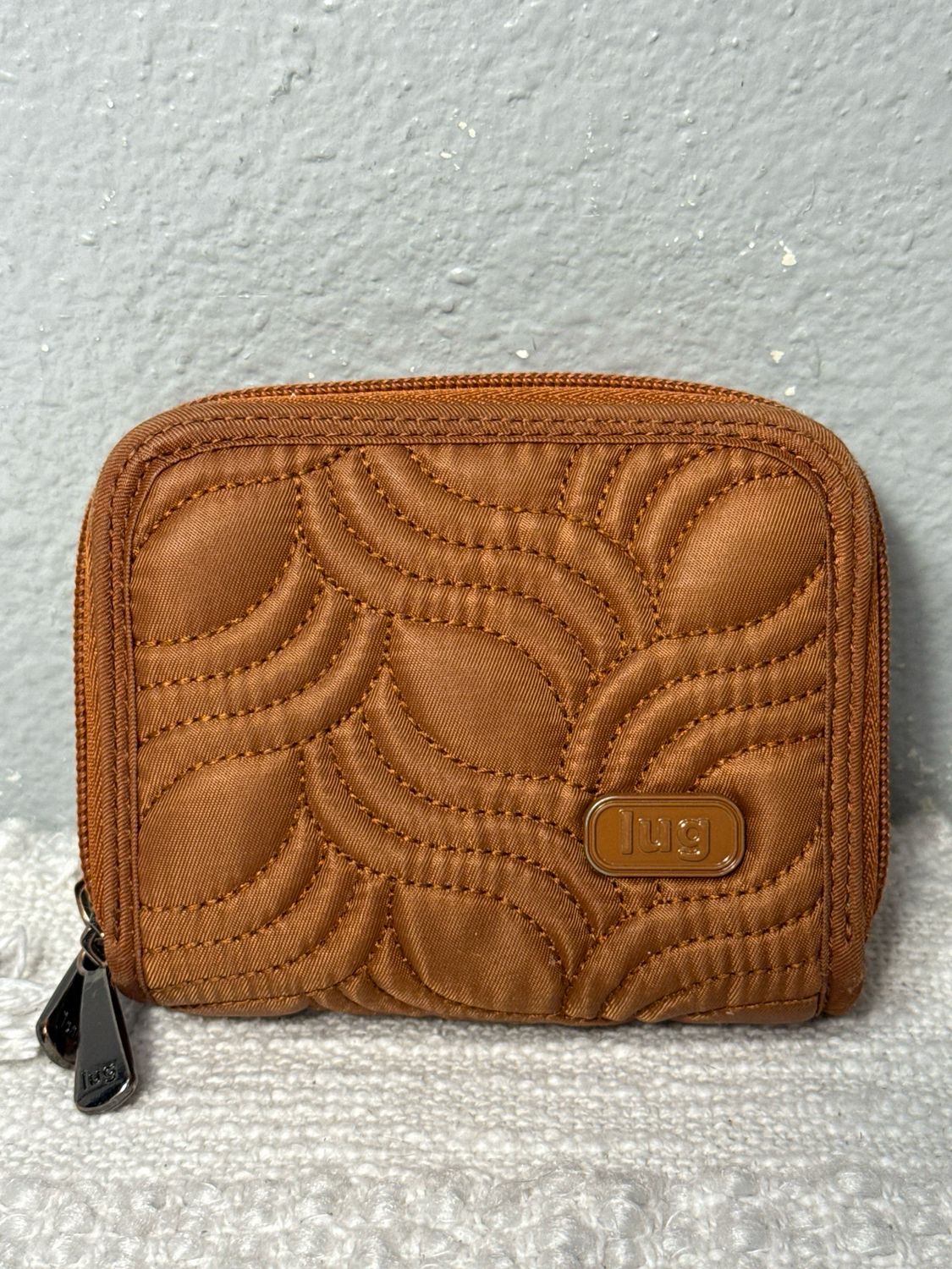LUG Spllits Rust Nylon Compact Wallet