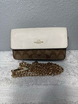 Coach Signature Woc Crossbody Bag chain included