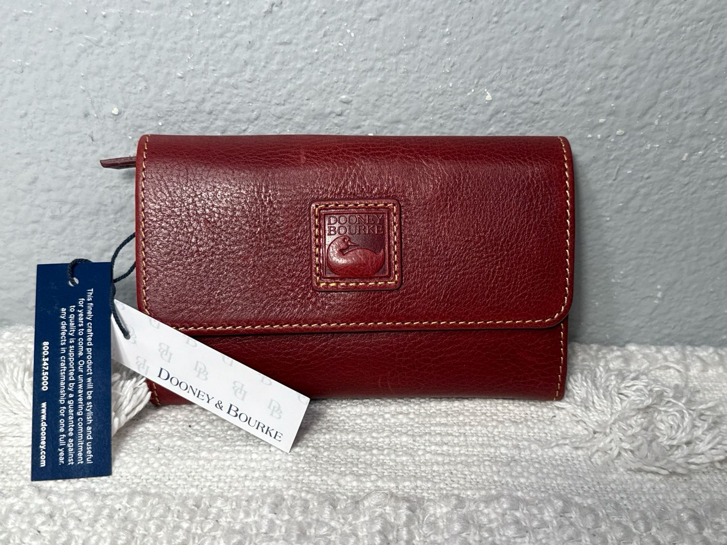 Dooney, &amp; Bourke Bordeaux, Leather Wallet, New With Tags!