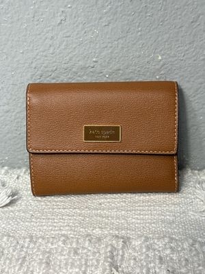 Kate Spade Brown Saffiano Leather Wallet, New Without Tags