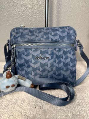 Kipling Blue Nylon Crossbody Bag New Without Tags!