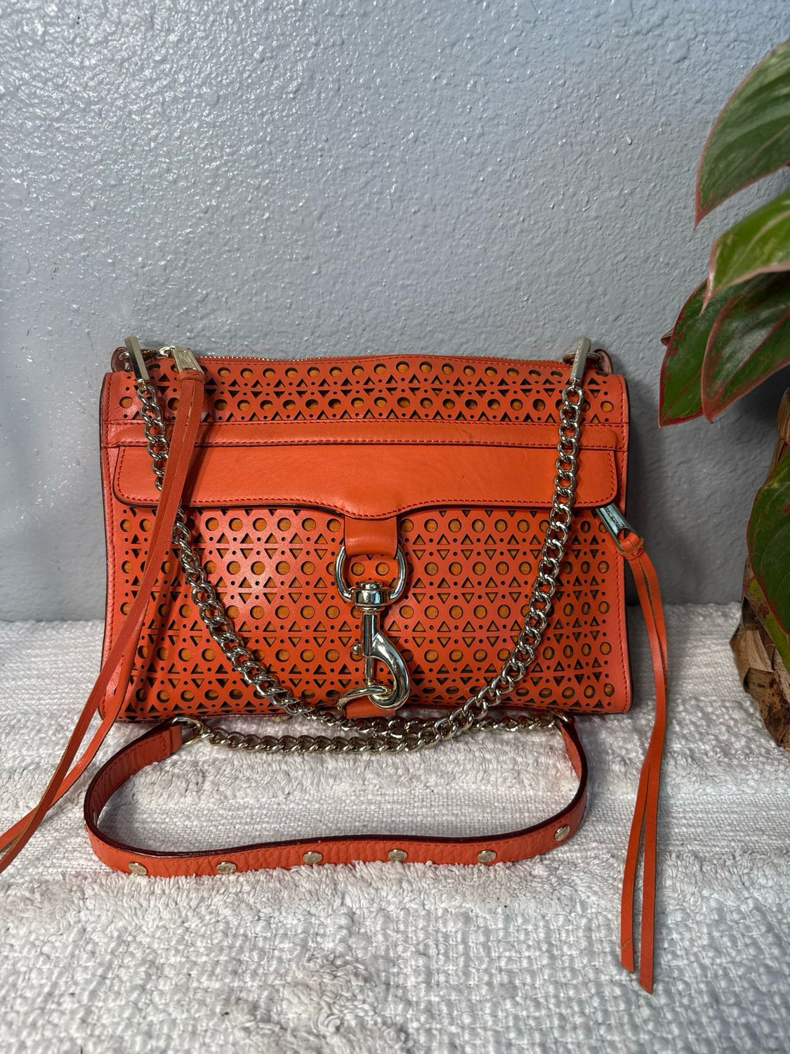 Rebecca Minkoff Vintage Pumpkin, Orange Laser, Cut Mac Daddy