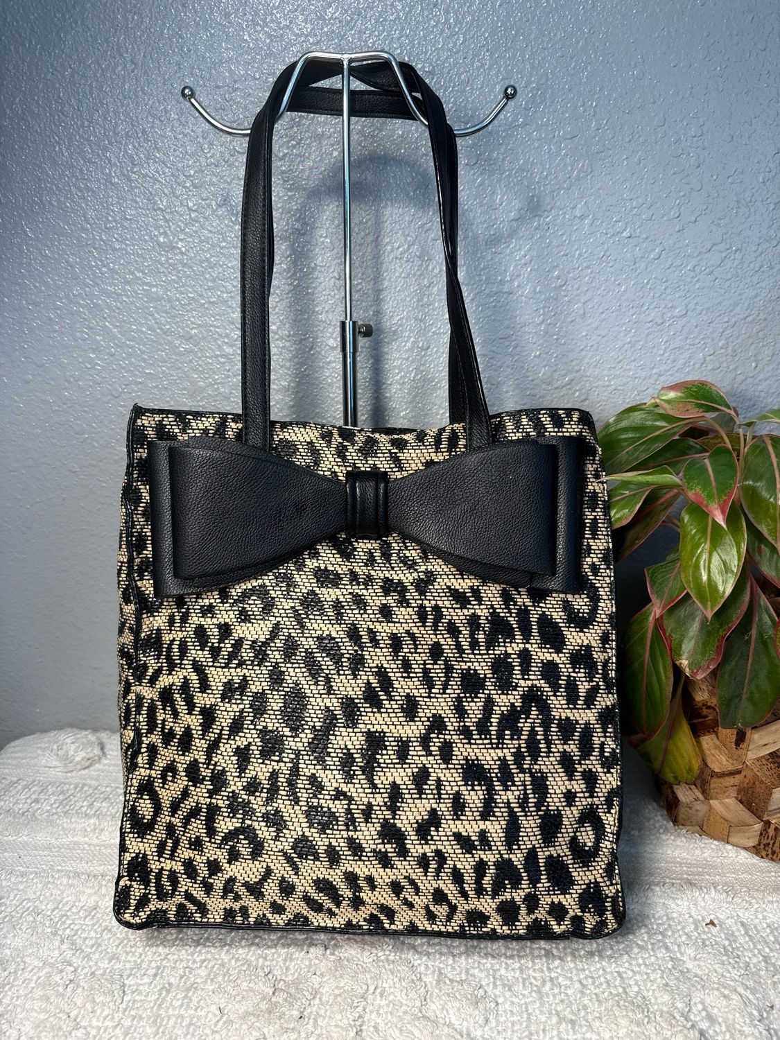 Betsy Johnson Cheetah Bow Tote