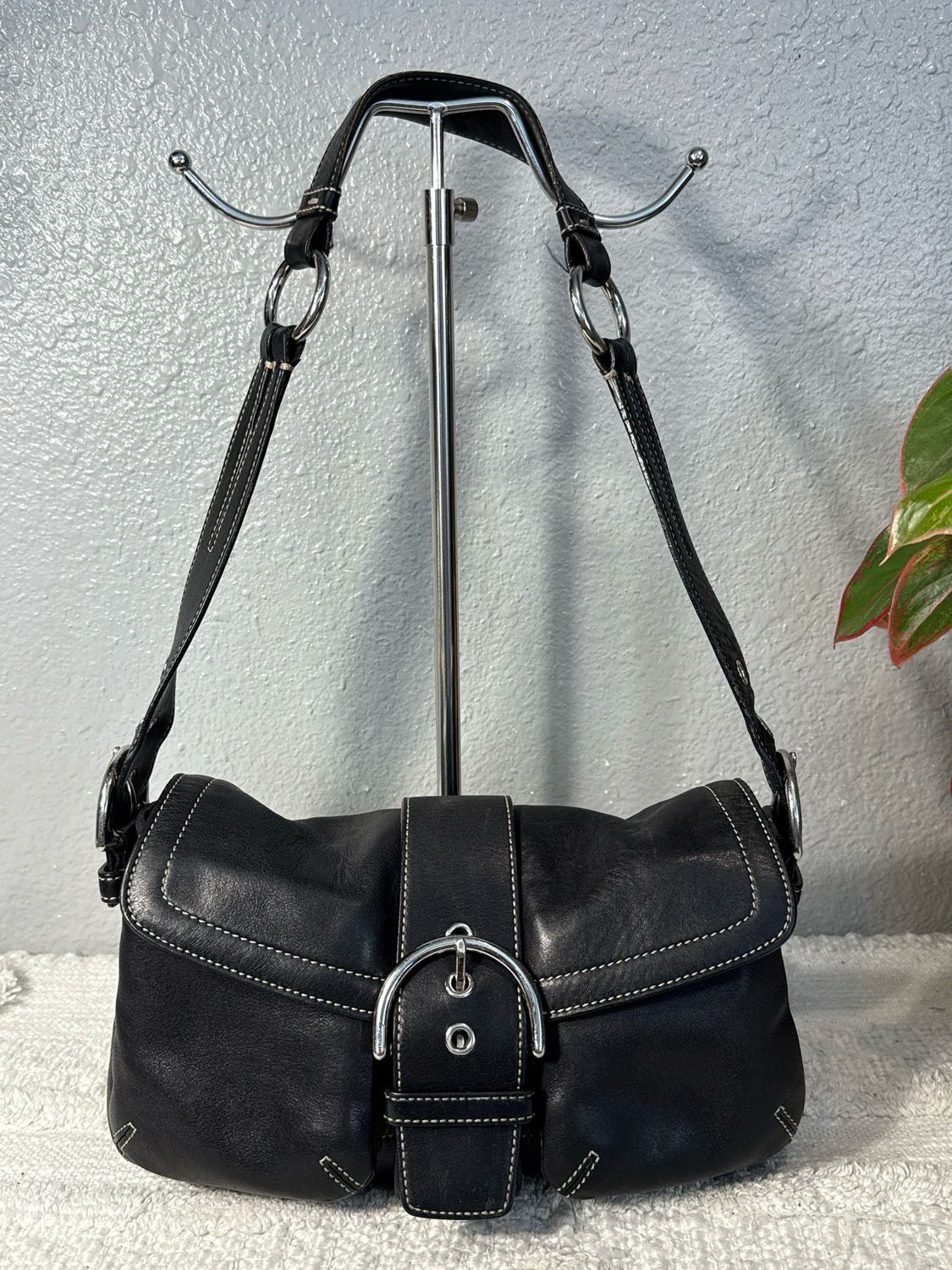 Coach vintage 2005 Soho black leather flap bag
