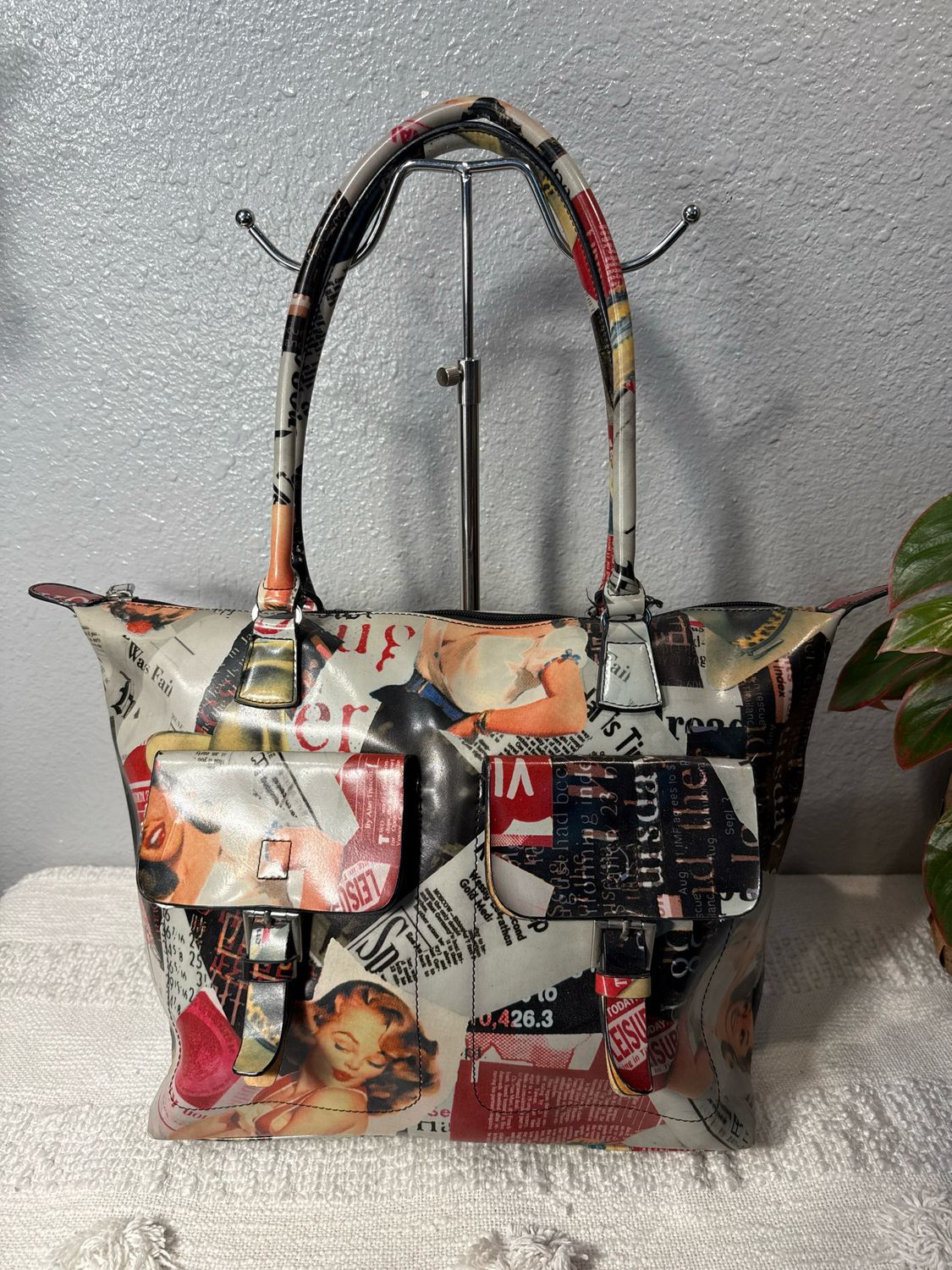 Pegaso Milano Leather Pinup Zip Too Tote
