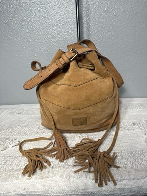 Frye And Co Tan Suede Boho Bucket Bag Frye And Co Tan Suede Boho Bucket Bag