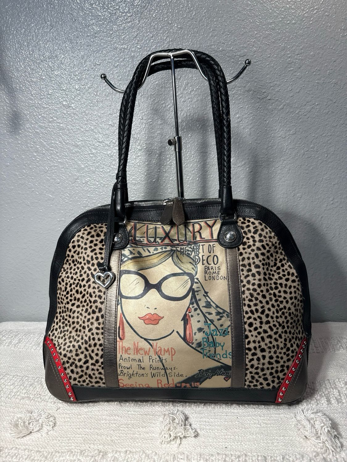 Brighton, Iconic Fashionista Limited, Edition, Leather And Pony Hair Tote $360 Online!