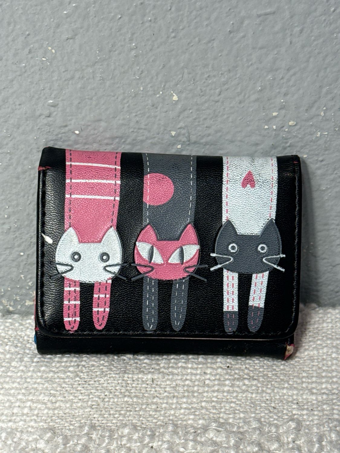 Butoshi Faux Leather Kitty Wallet