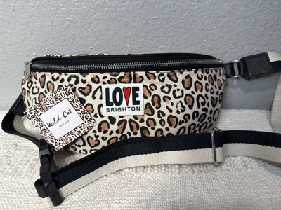 Brighton Canvas, Leopard Belt Bag, New With Tags!