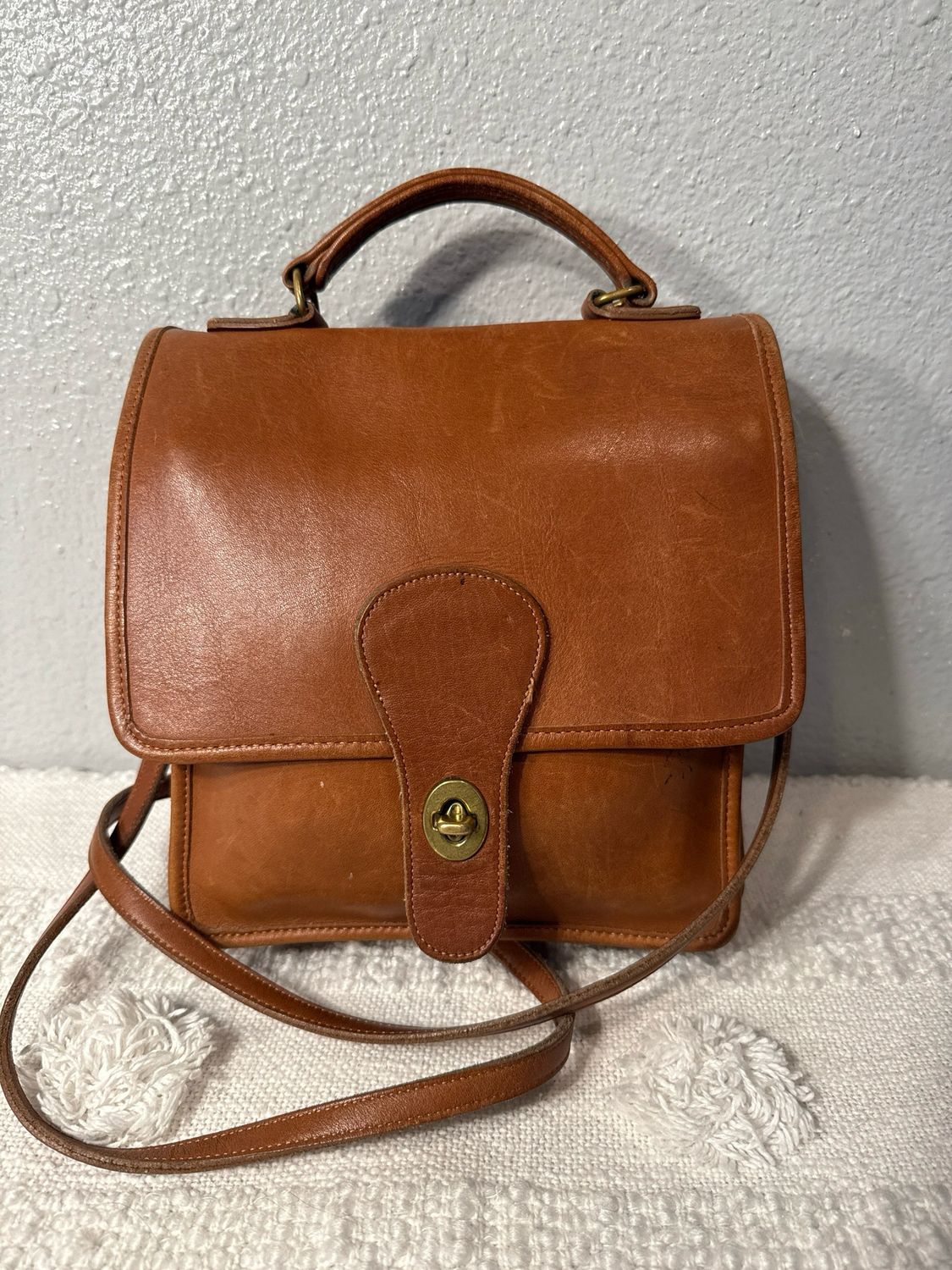 Extremely Rare Vintage Coach Station Bag MADE IN THE USA!