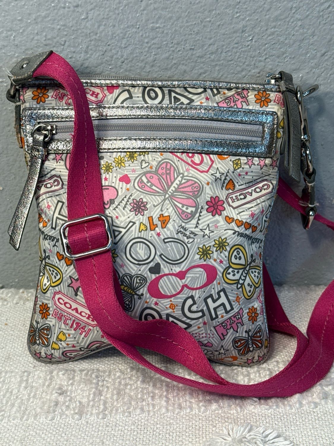Coach Poppy Vintage Nylon Crossbody