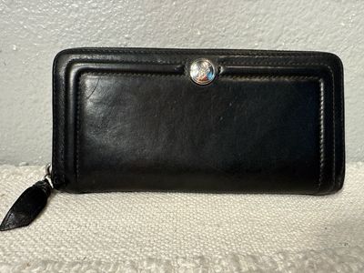 Coach Vintage Black Smooth, Leather Wallet