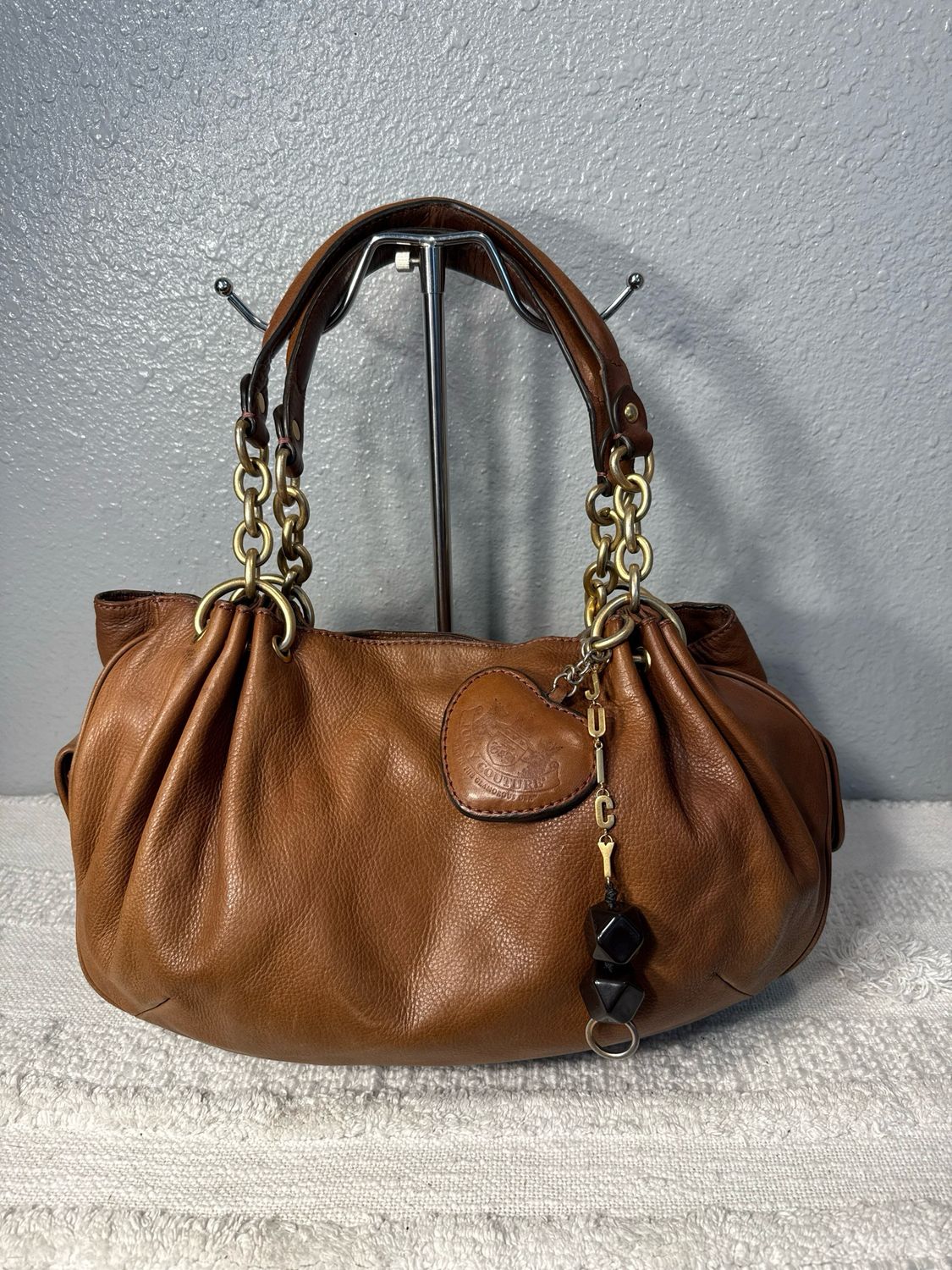 Juicy Couture, RARE FIND Vintage Brown Leather Shoulder Bag