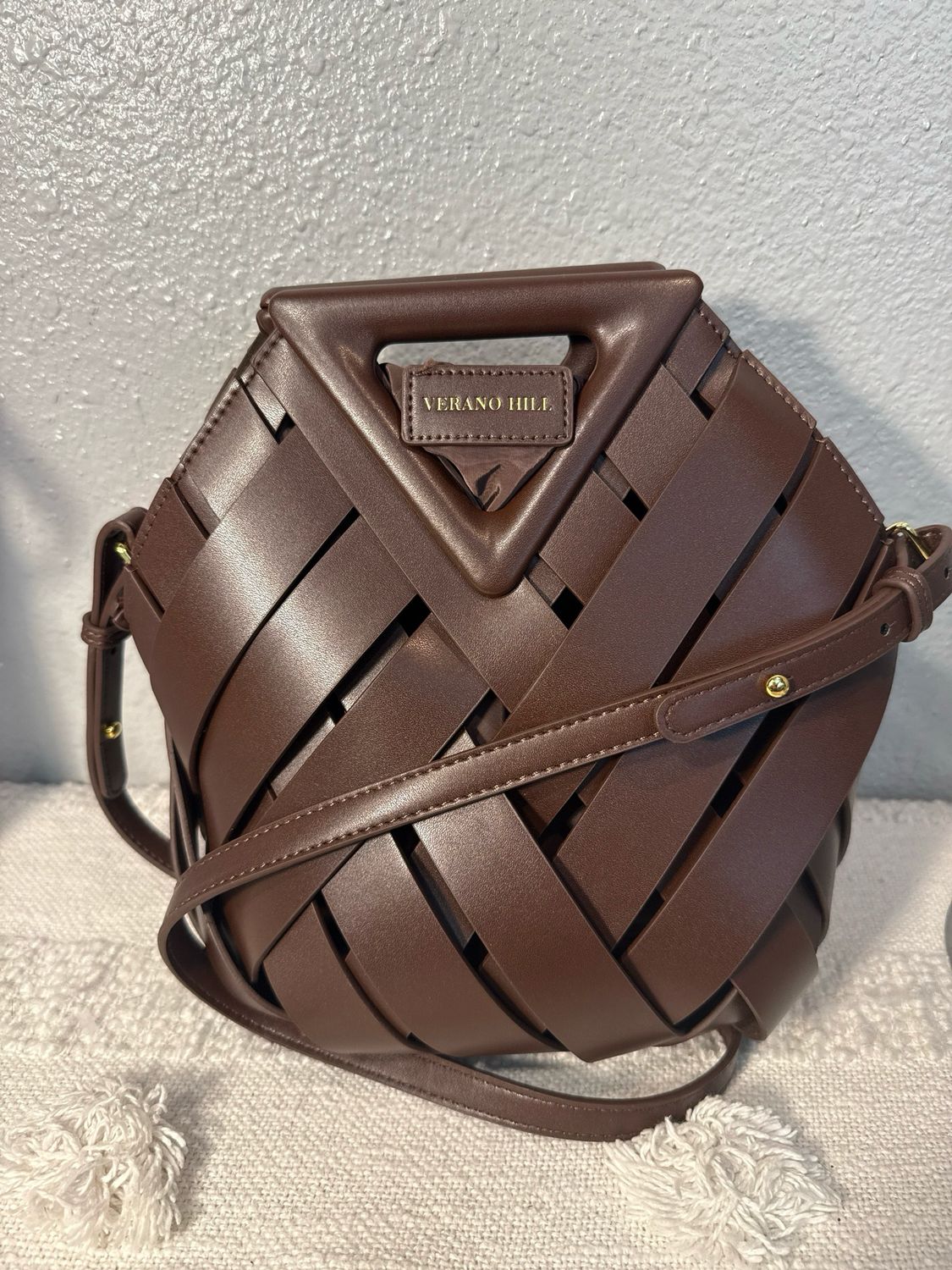 Verano Hill Brown Vegan Leather Handbag Or Crossbody NWOT! Retail $145