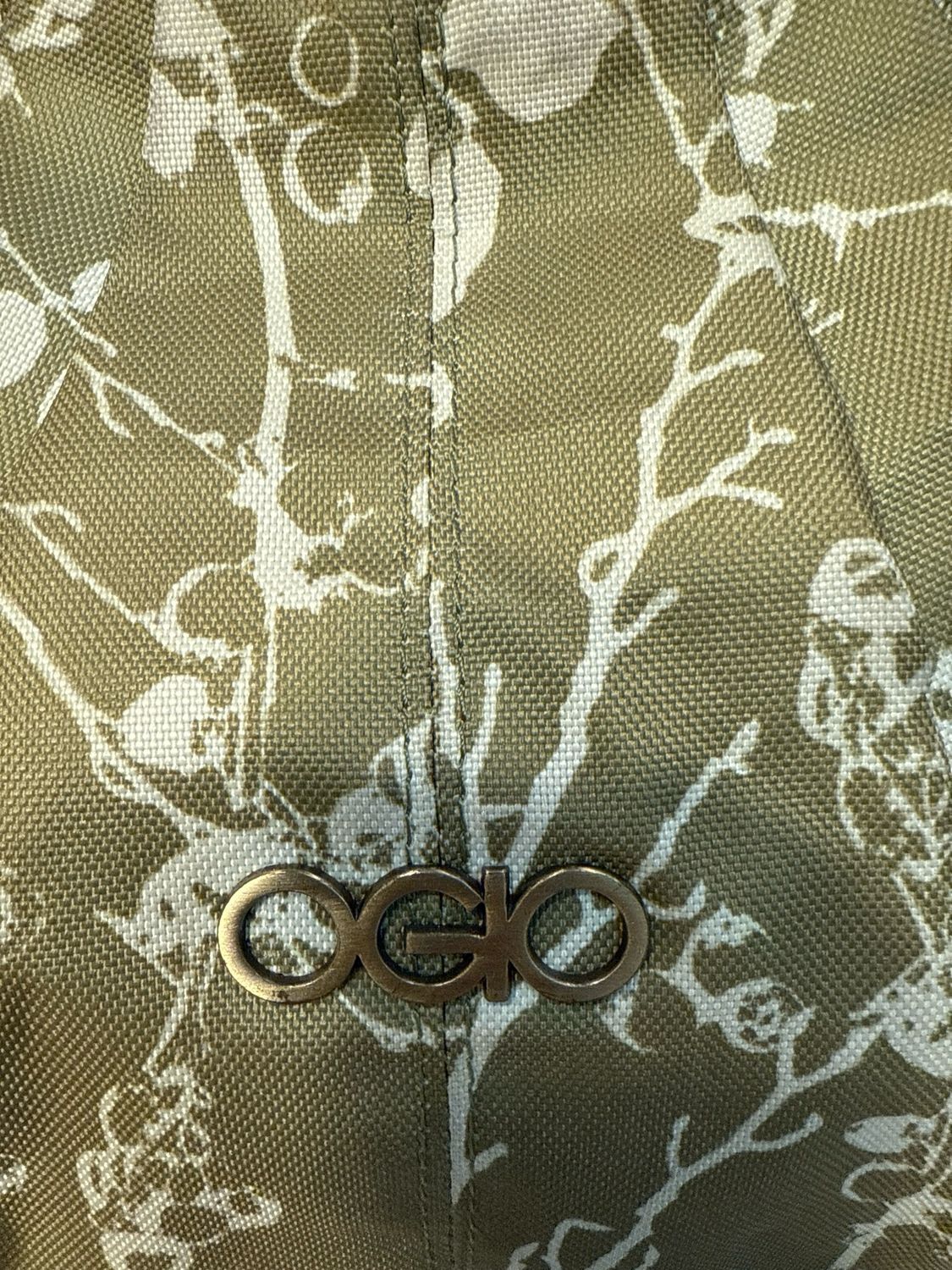 OGIO- RARE FIND Olive Green Floral Nylon Mildred Hobo Bag