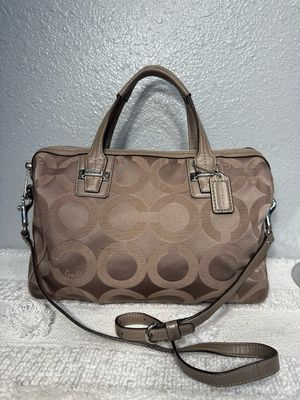 Coach To Taylor Satin Signature C Satchel