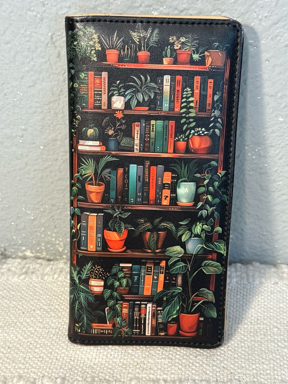 Unbranded Books And Plants Virgen Leather Wallet NWOT!