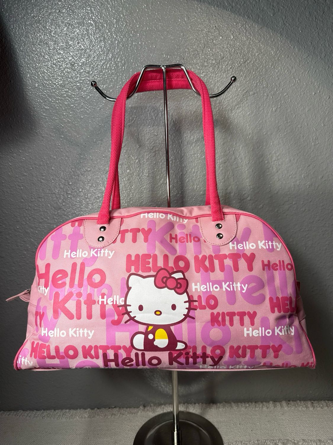 Hello Kitty, Pink Canvas, East West Shoulder Bag
