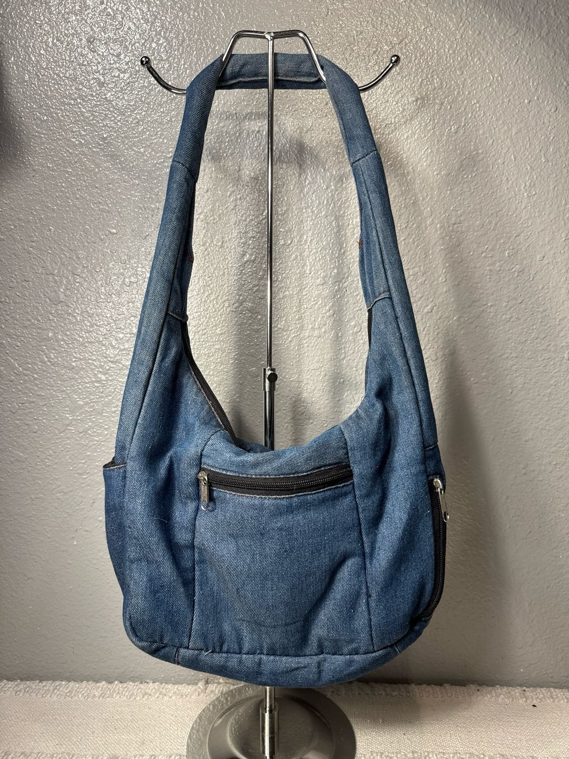 Unbranded Vintage 1970S Denim Hobo Bag