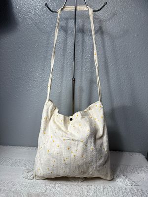 Unbranded, Handmade Cotton Daisy Shoulder Bag