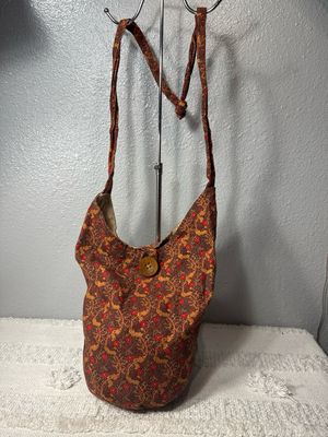 Unbranded Handmade Florecer Cotton Crossbody