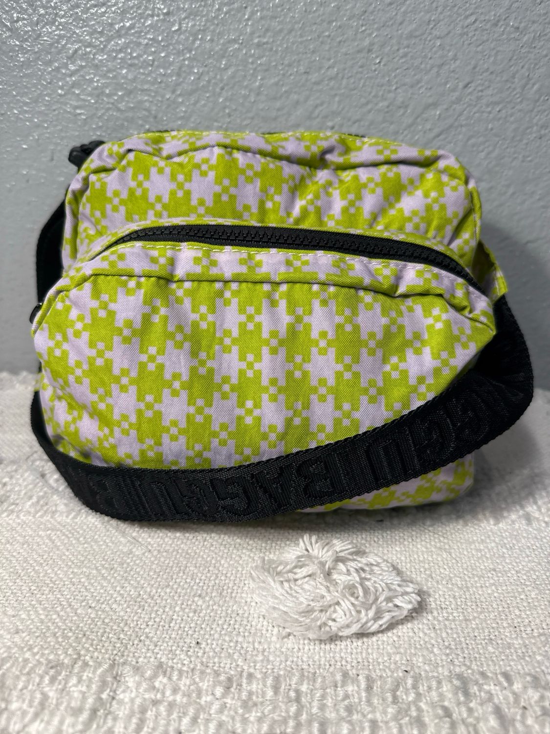 BAGGU Lime, Green And Pink Pixel Discontinued Belt Bag NWOT!