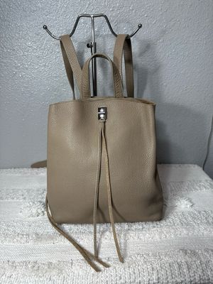 Rebecca Minkoff Darren Taupe Leather Studded Backpack Purse $298 Online!