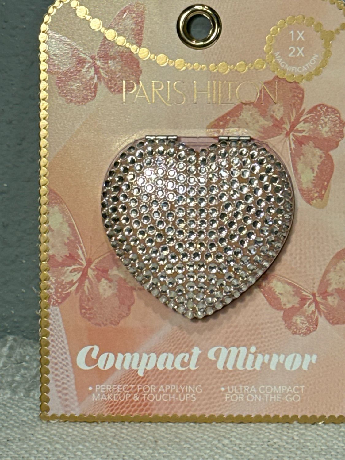 Rhinestone Heart, Compact Mirror New With Tags