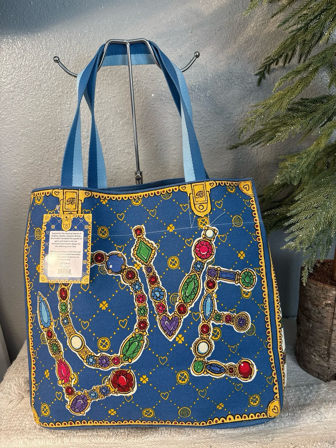 Brighton Canvas Love Tote New With Tags!