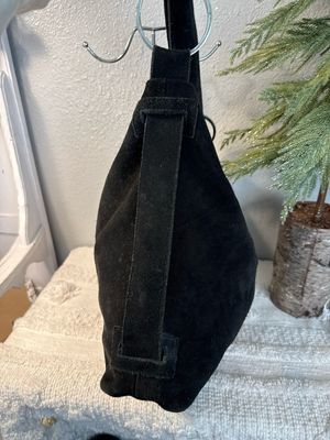 Unbranded, Black Suede Shoulder Bag