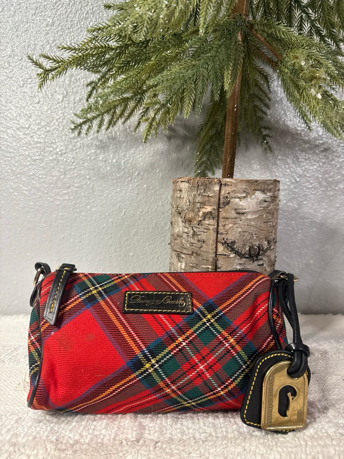Dooney, &amp; Bourke Tartan Pouch Or Catch All