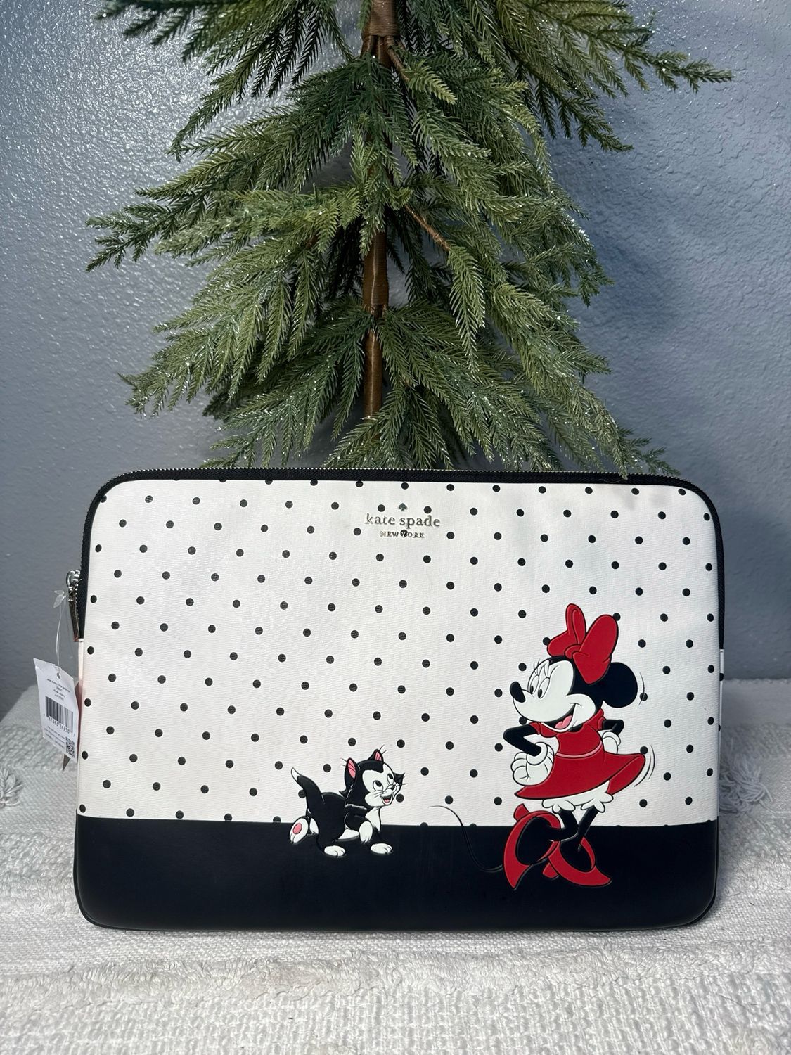 Kate Spade, Disney, Minnie, Mouse Saviano, Leather Laptop Case NWT!