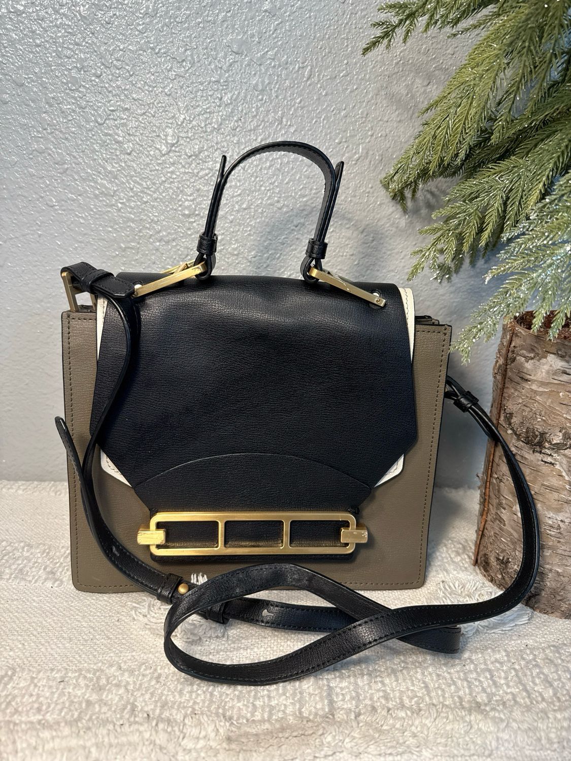 Zac Posen Katie Leather Colorblock Satchel NWOT! $229 ONLINE!
