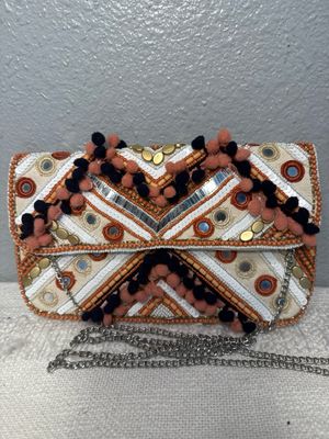 Clements Ribeiro Beaded Crossbody Clutch NWOT!