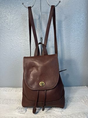 Coach Vintage RARE FIND Chocolate Leather Backpack Purse