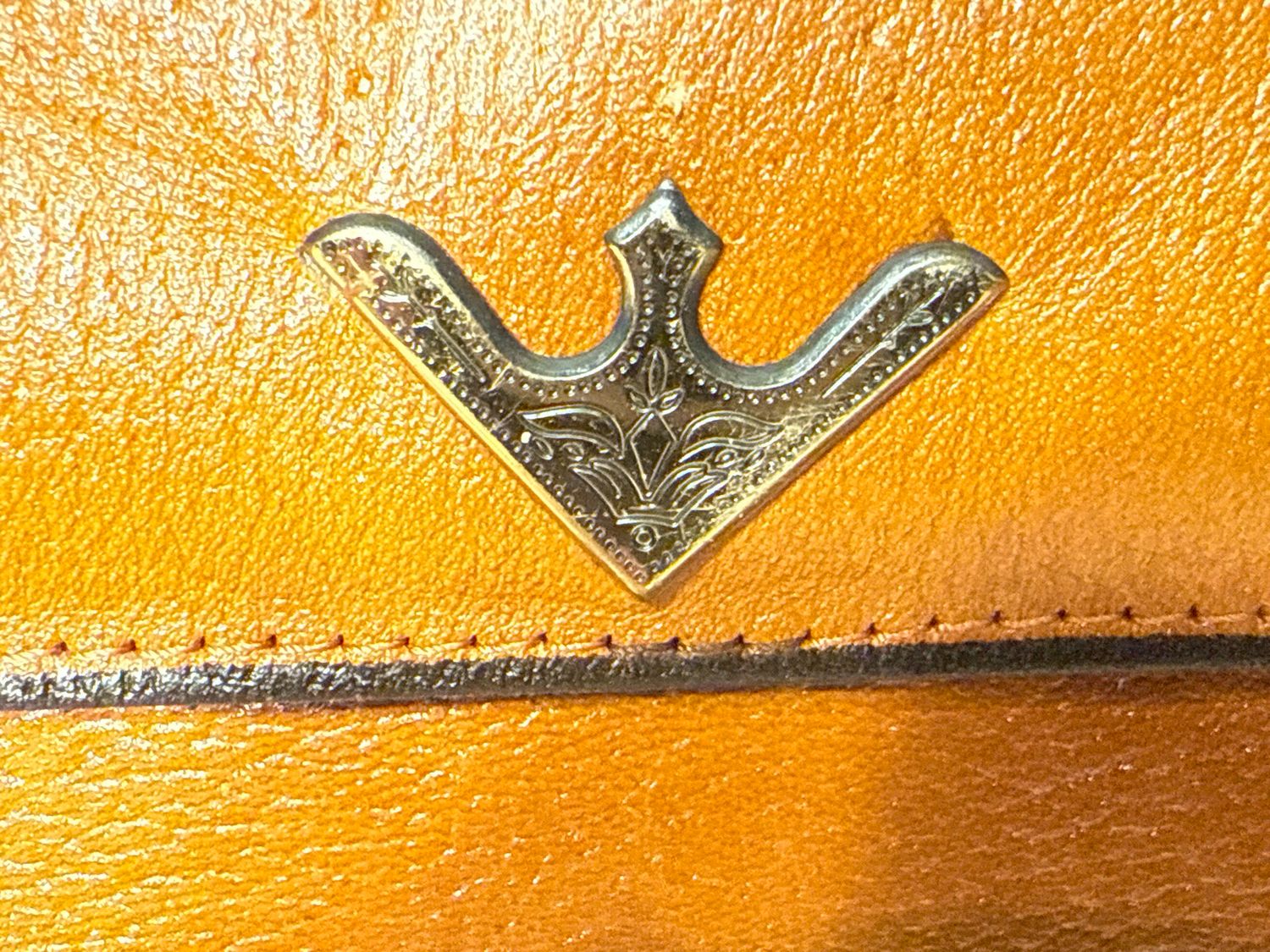 Buxton Vintage Brown, Leather Checkbook, Wallet