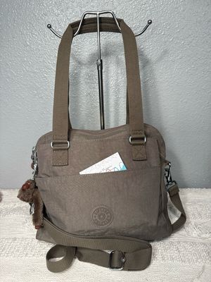 Kipling Taupe Nylon Satchel NWOT!