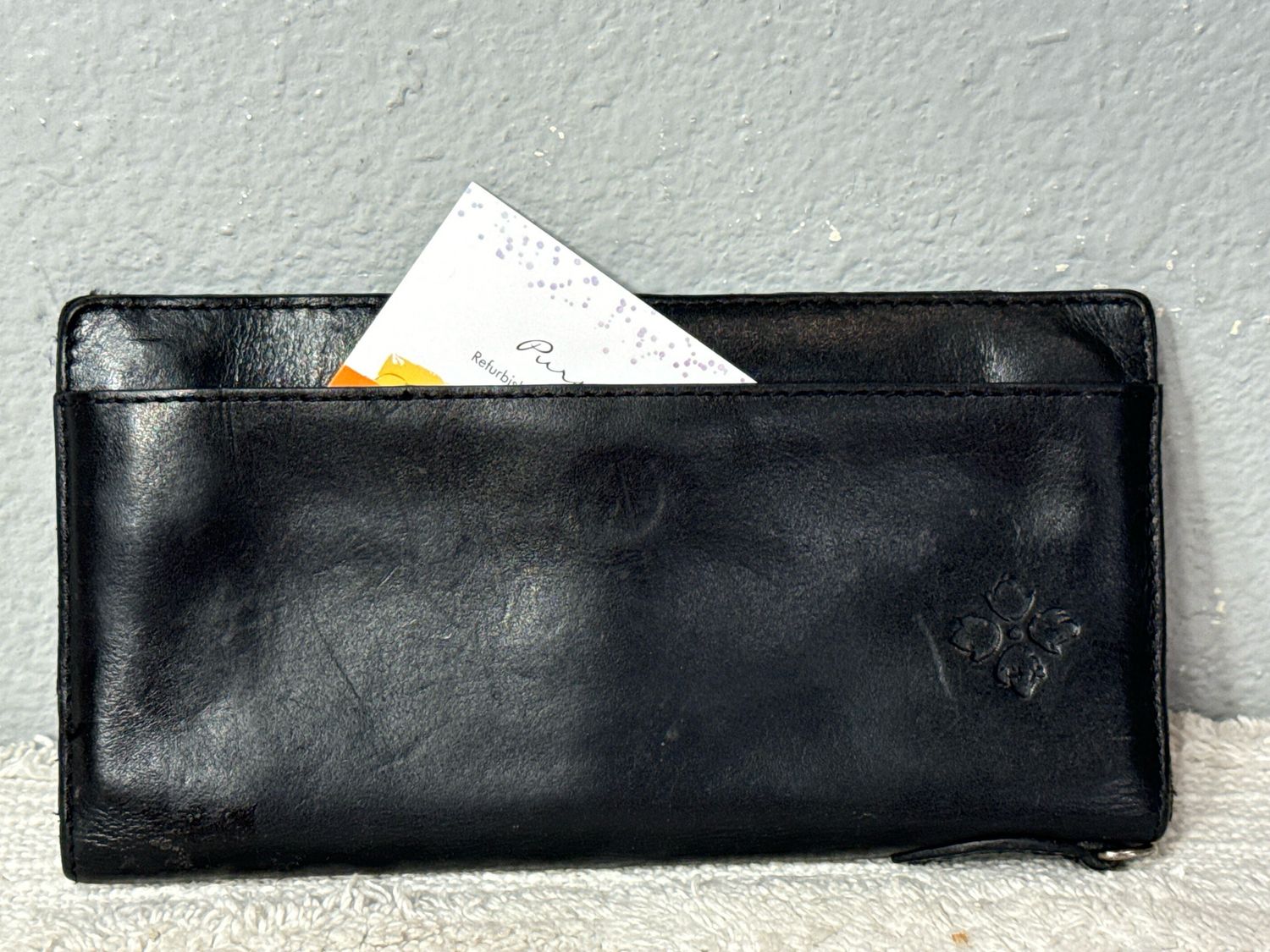 Patricia Nash Black Leather Wallet