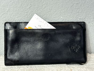 Patricia Nash Black Leather Wallet