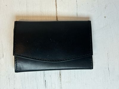 Unbranded Vintage Black Leather Six Key Card Wallet