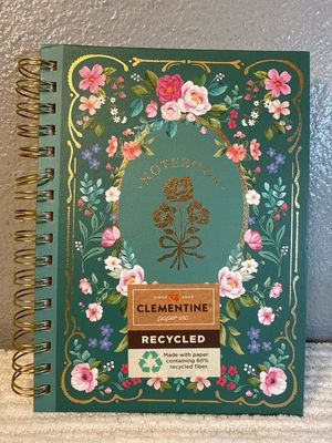 Clementine Paper INC Sage Floral Notebook NEW!