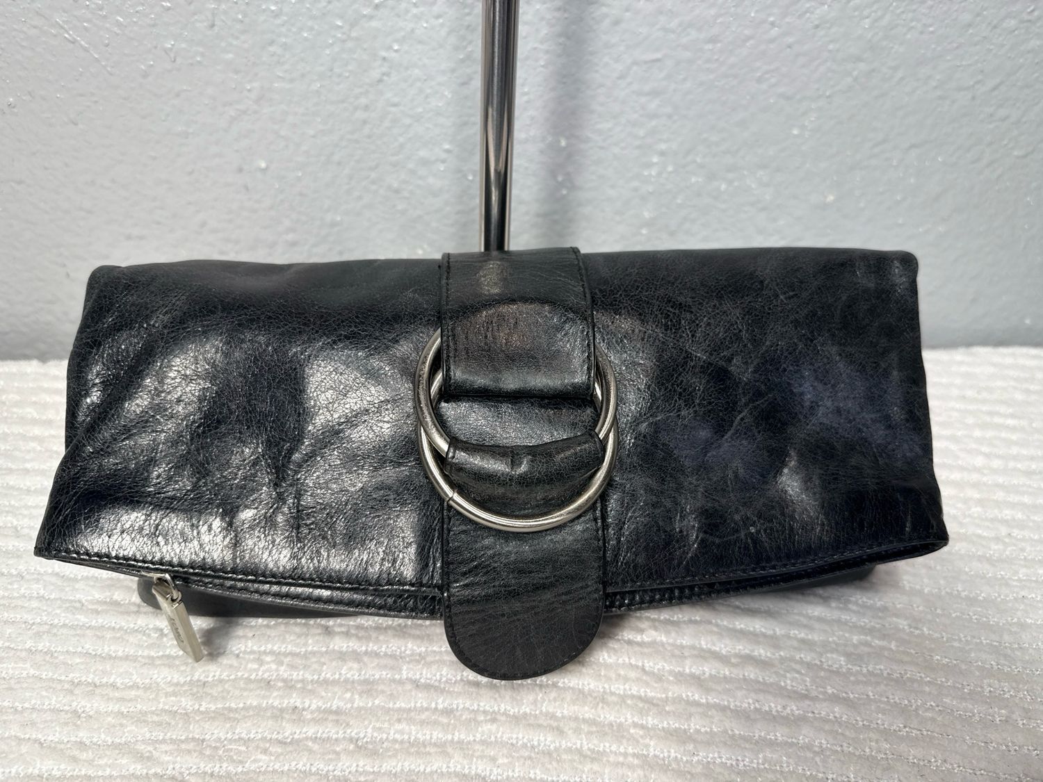 Hobo International Vintage Black Leather Clutch