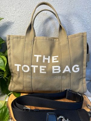 Mark Jacobs Taupe Canvas “ The Tote Bag” NWOT