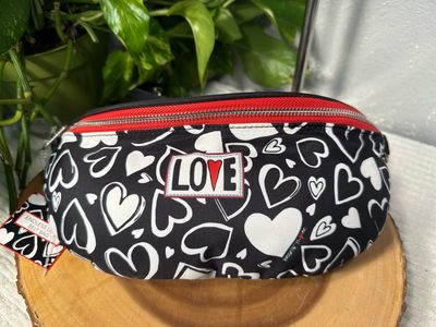 Brighton endless love, cotton heart belt bag NWT