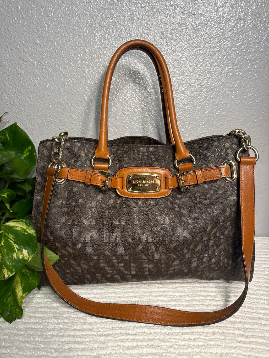 Michael Kors Brown Signature Hamilton