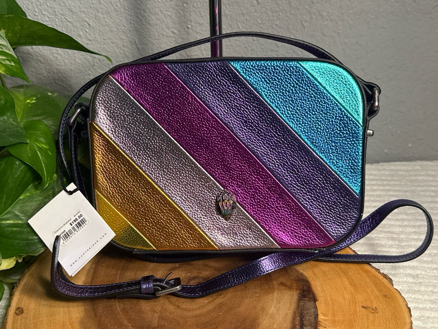 Kurt Geiger Leather Kensington Crossbody Retail $195 New With Tags