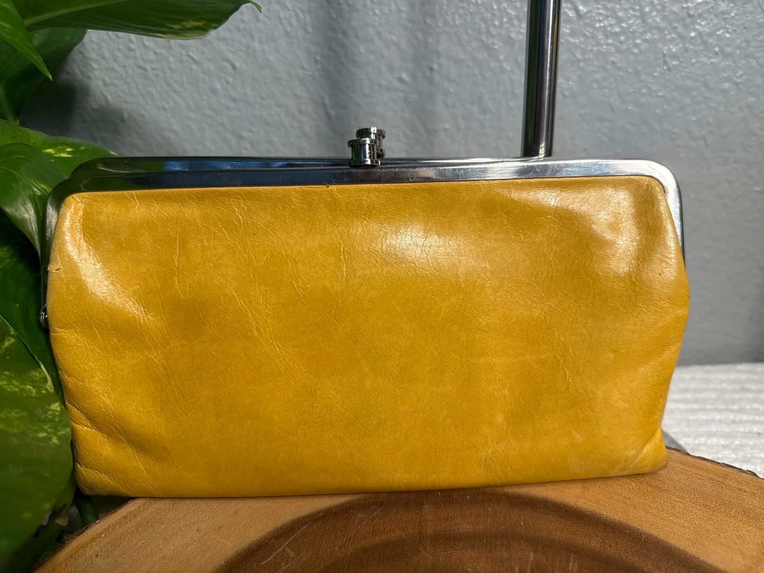 Hobo International Mustard, Leather Lauren Clutch Wallet