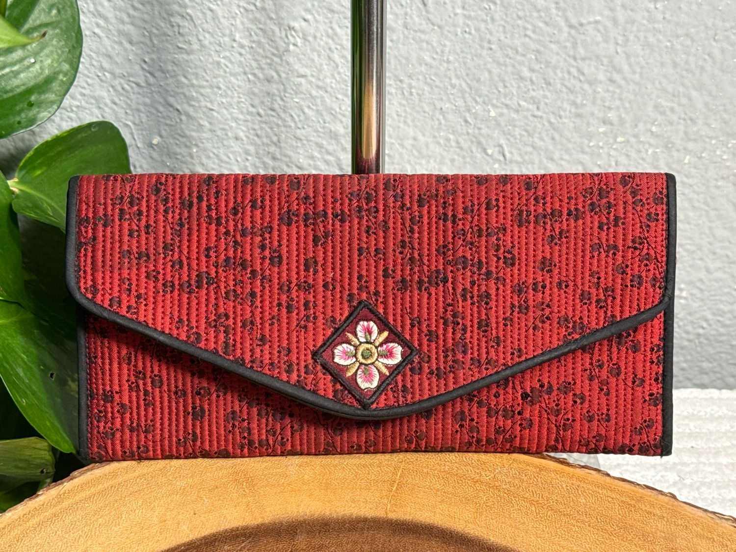 Maestro Ted And Black Floral Quilted Wallet