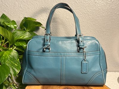 Coach Vintage 2007 Blue Leather Handbag